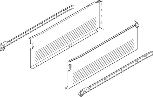 320M2700C METABOX M (86 mm) 270mm részleges kihúzású, 25kg