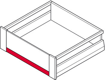 513.70.131 panelprofil barna 600mm belső fiókhoz 92v. 115mm Matrix BoxP