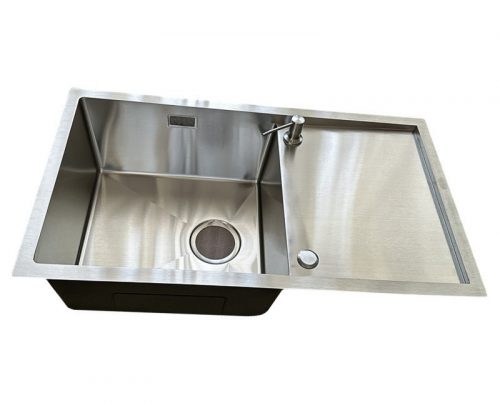 1 mély+csepegtető inox mosogató 780*440 Mex inox + ajándék szappanadagoló